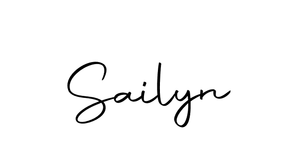 Make a beautiful signature design for name Sailyn. With this signature (Autography-DOLnW) style, you can create a handwritten signature for free. Sailyn signature style 10 images and pictures png