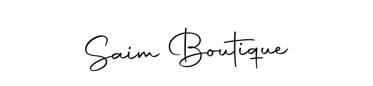 Make a beautiful signature design for name Saim Boutique. Use this online signature maker to create a handwritten signature for free. Saim Boutique signature style 10 images and pictures png
