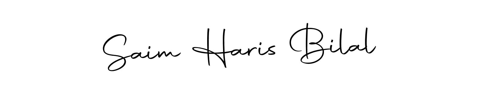 Once you've used our free online signature maker to create your best signature Autography-DOLnW style, it's time to enjoy all of the benefits that Saim Haris Bilal name signing documents. Saim Haris Bilal signature style 10 images and pictures png