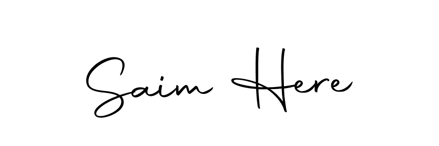 Once you've used our free online signature maker to create your best signature Autography-DOLnW style, it's time to enjoy all of the benefits that Saim Here name signing documents. Saim Here signature style 10 images and pictures png