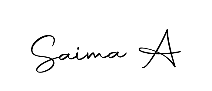 Also You can easily find your signature by using the search form. We will create Saima A name handwritten signature images for you free of cost using Autography-DOLnW sign style. Saima A signature style 10 images and pictures png