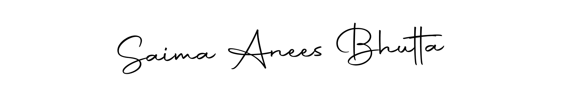 Design your own signature with our free online signature maker. With this signature software, you can create a handwritten (Autography-DOLnW) signature for name Saima Anees Bhutta. Saima Anees Bhutta signature style 10 images and pictures png