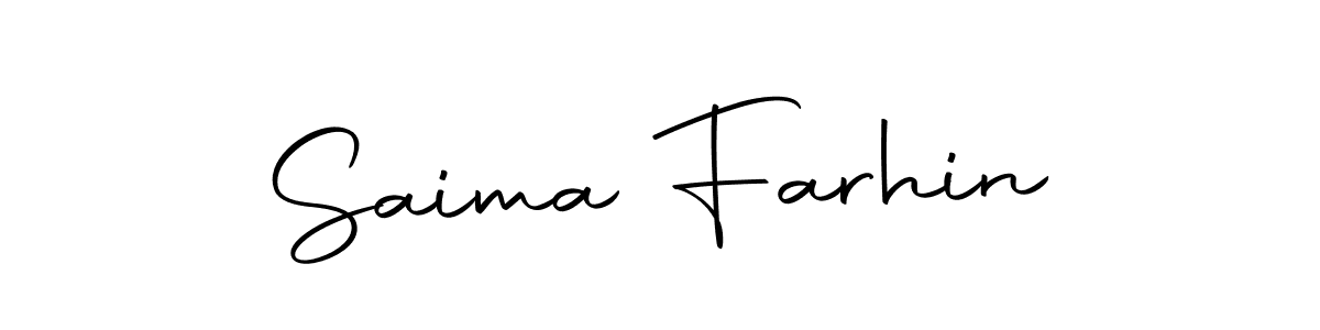 You can use this online signature creator to create a handwritten signature for the name Saima Farhin. This is the best online autograph maker. Saima Farhin signature style 10 images and pictures png