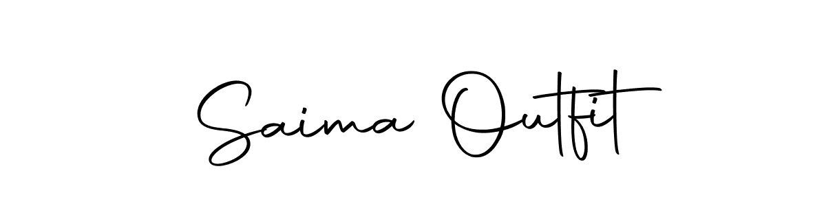 Also You can easily find your signature by using the search form. We will create Saima Outfit name handwritten signature images for you free of cost using Autography-DOLnW sign style. Saima Outfit signature style 10 images and pictures png