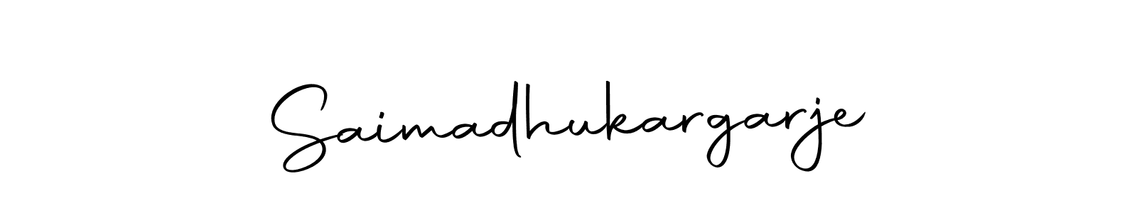 Also we have Saimadhukargarje name is the best signature style. Create professional handwritten signature collection using Autography-DOLnW autograph style. Saimadhukargarje signature style 10 images and pictures png
