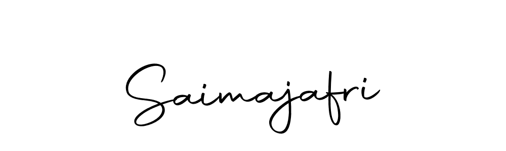 Design your own signature with our free online signature maker. With this signature software, you can create a handwritten (Autography-DOLnW) signature for name Saimajafri. Saimajafri signature style 10 images and pictures png