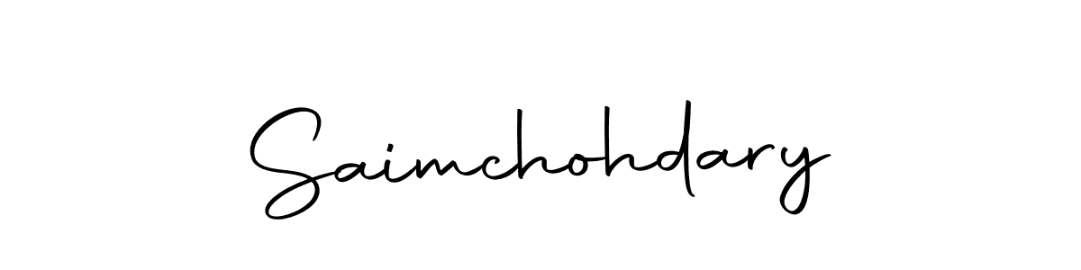 How to make Saimchohdary signature? Autography-DOLnW is a professional autograph style. Create handwritten signature for Saimchohdary name. Saimchohdary signature style 10 images and pictures png