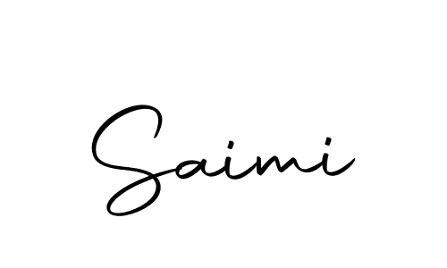 Use a signature maker to create a handwritten signature online. With this signature software, you can design (Autography-DOLnW) your own signature for name Saimi. Saimi signature style 10 images and pictures png