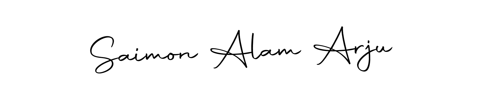 Make a beautiful signature design for name Saimon Alam Arju. Use this online signature maker to create a handwritten signature for free. Saimon Alam Arju signature style 10 images and pictures png