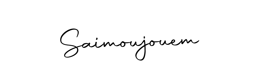 You should practise on your own different ways (Autography-DOLnW) to write your name (Saimoujouem) in signature. don't let someone else do it for you. Saimoujouem signature style 10 images and pictures png