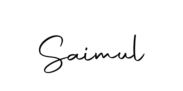 Make a beautiful signature design for name Saimul. With this signature (Autography-DOLnW) style, you can create a handwritten signature for free. Saimul signature style 10 images and pictures png