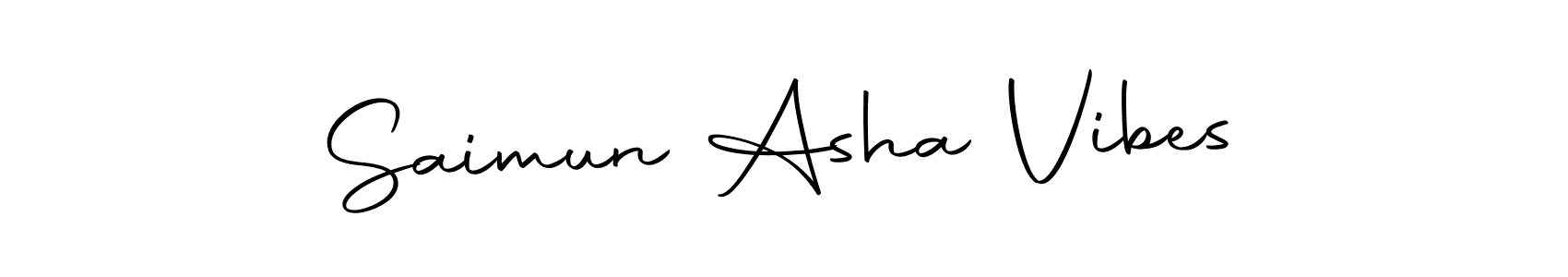 Create a beautiful signature design for name Saimun Asha Vibes. With this signature (Autography-DOLnW) fonts, you can make a handwritten signature for free. Saimun Asha Vibes signature style 10 images and pictures png