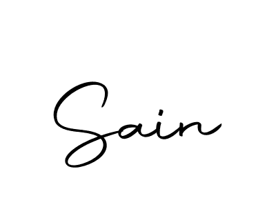 Make a beautiful signature design for name Sain. With this signature (Autography-DOLnW) style, you can create a handwritten signature for free. Sain signature style 10 images and pictures png