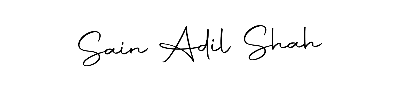 The best way (Autography-DOLnW) to make a short signature is to pick only two or three words in your name. The name Sain Adil Shah include a total of six letters. For converting this name. Sain Adil Shah signature style 10 images and pictures png