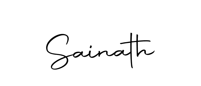 Design your own signature with our free online signature maker. With this signature software, you can create a handwritten (Autography-DOLnW) signature for name Sainath. Sainath signature style 10 images and pictures png