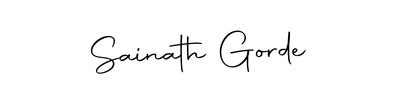 This is the best signature style for the Sainath Gorde name. Also you like these signature font (Autography-DOLnW). Mix name signature. Sainath Gorde signature style 10 images and pictures png