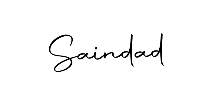 Make a beautiful signature design for name Saindad. Use this online signature maker to create a handwritten signature for free. Saindad signature style 10 images and pictures png