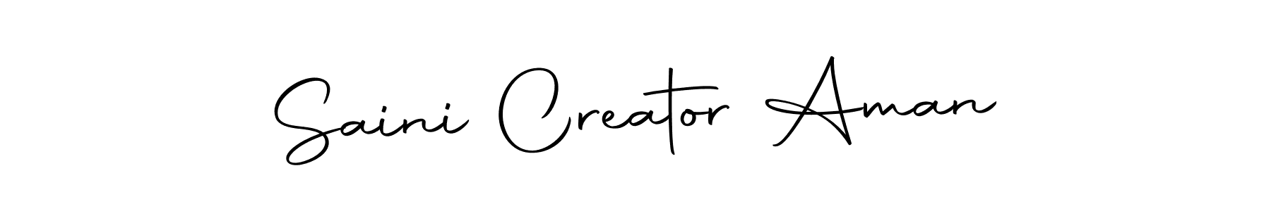 Autography-DOLnW is a professional signature style that is perfect for those who want to add a touch of class to their signature. It is also a great choice for those who want to make their signature more unique. Get Saini Creator Aman name to fancy signature for free. Saini Creator Aman signature style 10 images and pictures png