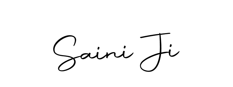 How to make Saini Ji name signature. Use Autography-DOLnW style for creating short signs online. This is the latest handwritten sign. Saini Ji signature style 10 images and pictures png