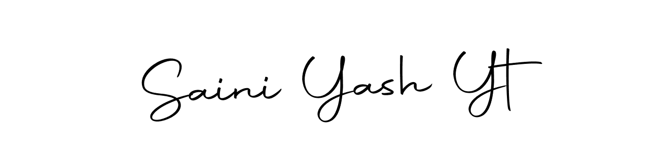 How to make Saini Yash Yt signature? Autography-DOLnW is a professional autograph style. Create handwritten signature for Saini Yash Yt name. Saini Yash Yt signature style 10 images and pictures png