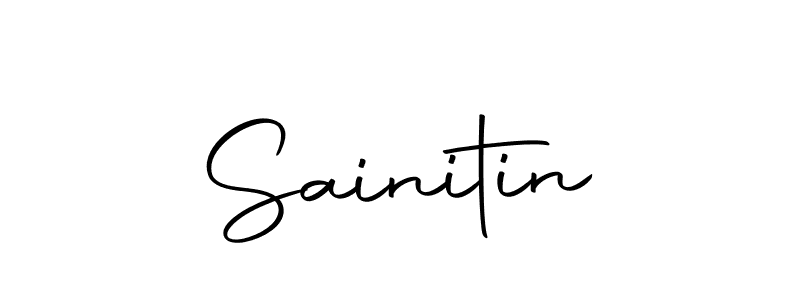 Similarly Autography-DOLnW is the best handwritten signature design. Signature creator online .You can use it as an online autograph creator for name Sainitin. Sainitin signature style 10 images and pictures png