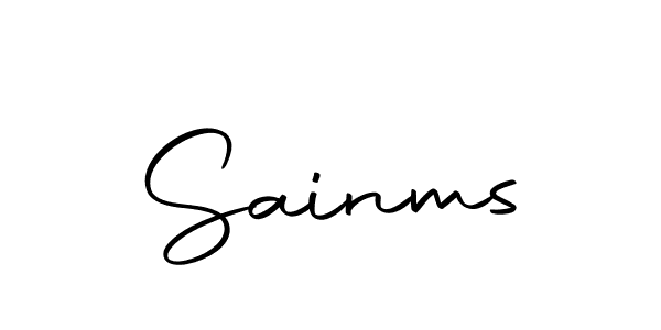 Make a beautiful signature design for name Sainms. Use this online signature maker to create a handwritten signature for free. Sainms signature style 10 images and pictures png