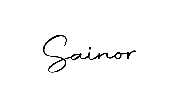 Use a signature maker to create a handwritten signature online. With this signature software, you can design (Autography-DOLnW) your own signature for name Sainor. Sainor signature style 10 images and pictures png