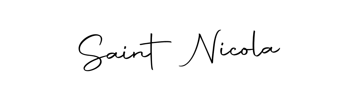 Similarly Autography-DOLnW is the best handwritten signature design. Signature creator online .You can use it as an online autograph creator for name Saint Nicola. Saint Nicola signature style 10 images and pictures png