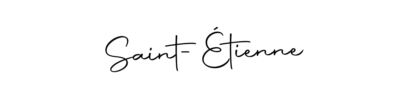 Use a signature maker to create a handwritten signature online. With this signature software, you can design (Autography-DOLnW) your own signature for name Saint-Étienne. Saint-Étienne signature style 10 images and pictures png