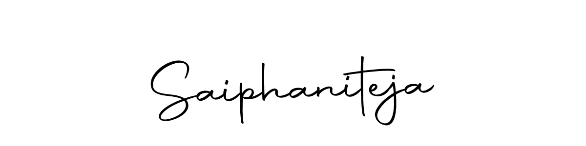 Use a signature maker to create a handwritten signature online. With this signature software, you can design (Autography-DOLnW) your own signature for name Saiphaniteja. Saiphaniteja signature style 10 images and pictures png