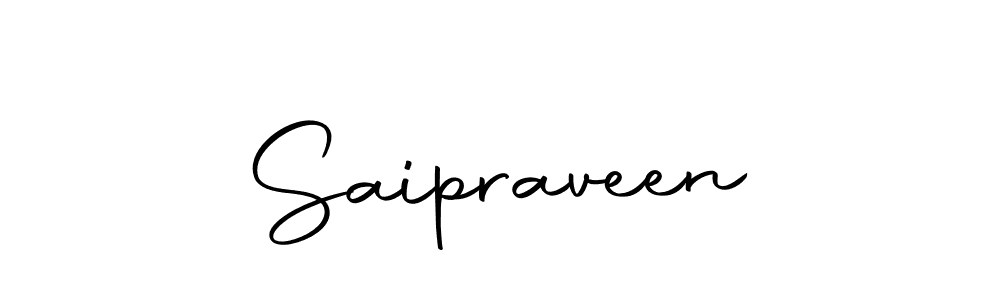 Design your own signature with our free online signature maker. With this signature software, you can create a handwritten (Autography-DOLnW) signature for name Saipraveen. Saipraveen signature style 10 images and pictures png