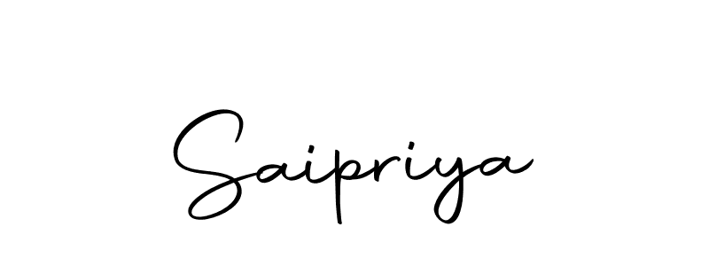 Create a beautiful signature design for name Saipriya. With this signature (Autography-DOLnW) fonts, you can make a handwritten signature for free. Saipriya signature style 10 images and pictures png