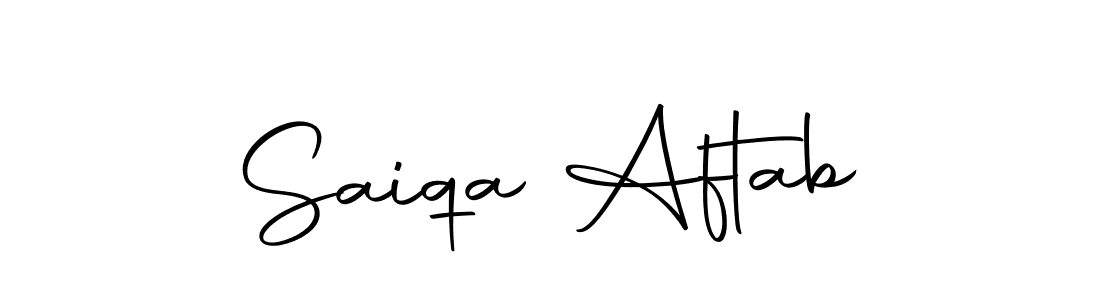 You should practise on your own different ways (Autography-DOLnW) to write your name (Saiqa Aftab) in signature. don't let someone else do it for you. Saiqa Aftab signature style 10 images and pictures png