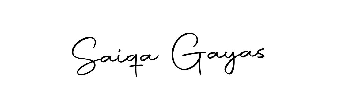 You should practise on your own different ways (Autography-DOLnW) to write your name (Saiqa Gayas) in signature. don't let someone else do it for you. Saiqa Gayas signature style 10 images and pictures png