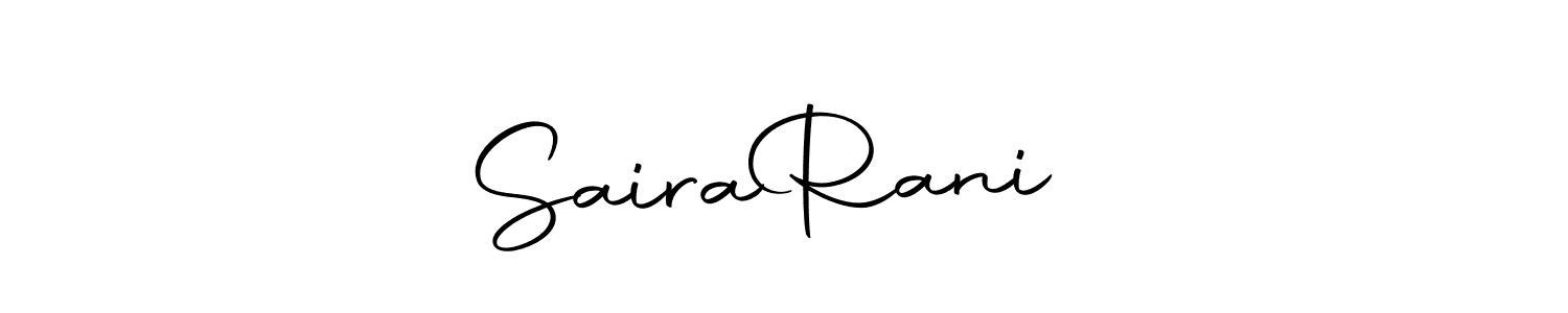 Make a beautiful signature design for name Saira  Rani    . With this signature (Autography-DOLnW) style, you can create a handwritten signature for free. Saira  Rani     signature style 10 images and pictures png