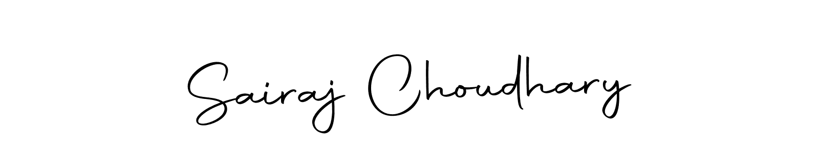 You should practise on your own different ways (Autography-DOLnW) to write your name (Sairaj Choudhary) in signature. don't let someone else do it for you. Sairaj Choudhary signature style 10 images and pictures png