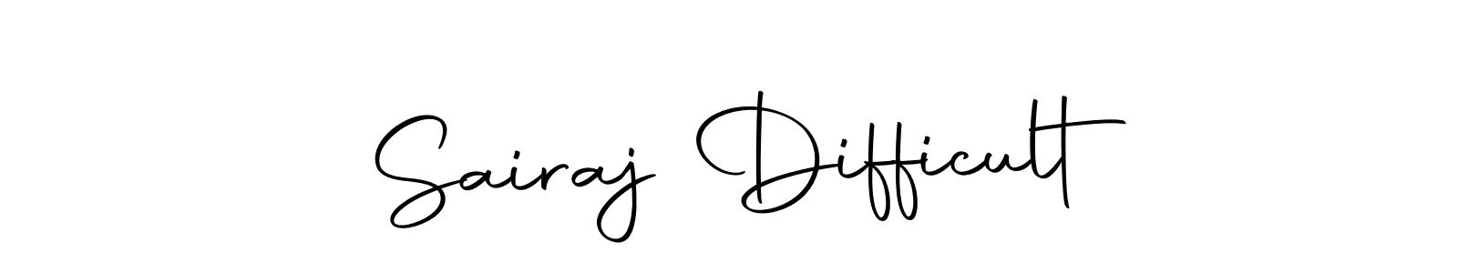 Make a beautiful signature design for name Sairaj Difficult. Use this online signature maker to create a handwritten signature for free. Sairaj Difficult signature style 10 images and pictures png