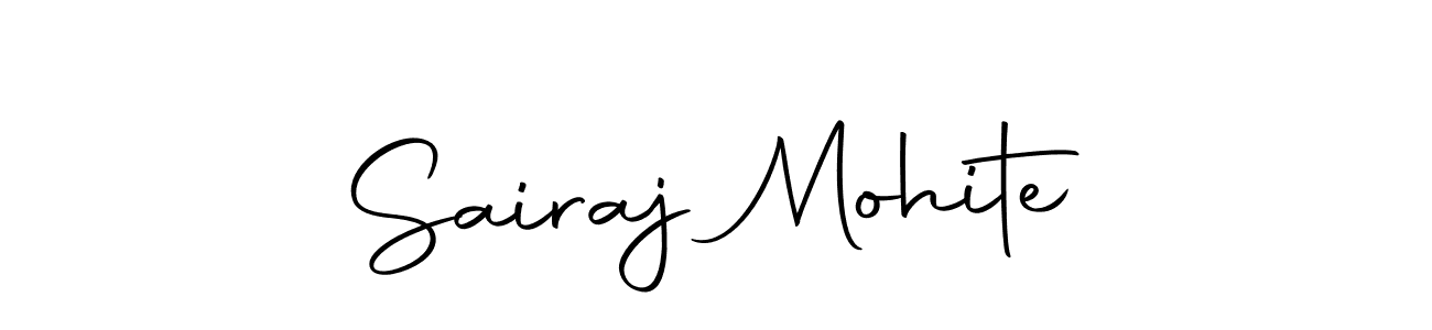 Use a signature maker to create a handwritten signature online. With this signature software, you can design (Autography-DOLnW) your own signature for name Sairaj Mohite. Sairaj Mohite signature style 10 images and pictures png