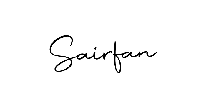 Create a beautiful signature design for name Sairfan. With this signature (Autography-DOLnW) fonts, you can make a handwritten signature for free. Sairfan signature style 10 images and pictures png