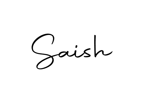 Make a beautiful signature design for name Saish. Use this online signature maker to create a handwritten signature for free. Saish signature style 10 images and pictures png