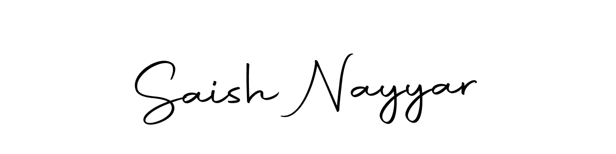 Once you've used our free online signature maker to create your best signature Autography-DOLnW style, it's time to enjoy all of the benefits that Saish Nayyar name signing documents. Saish Nayyar signature style 10 images and pictures png