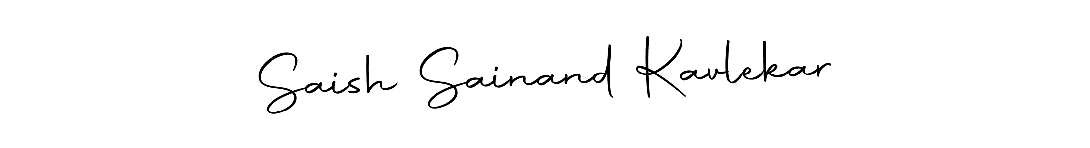 Saish Sainand Kavlekar stylish signature style. Best Handwritten Sign (Autography-DOLnW) for my name. Handwritten Signature Collection Ideas for my name Saish Sainand Kavlekar. Saish Sainand Kavlekar signature style 10 images and pictures png