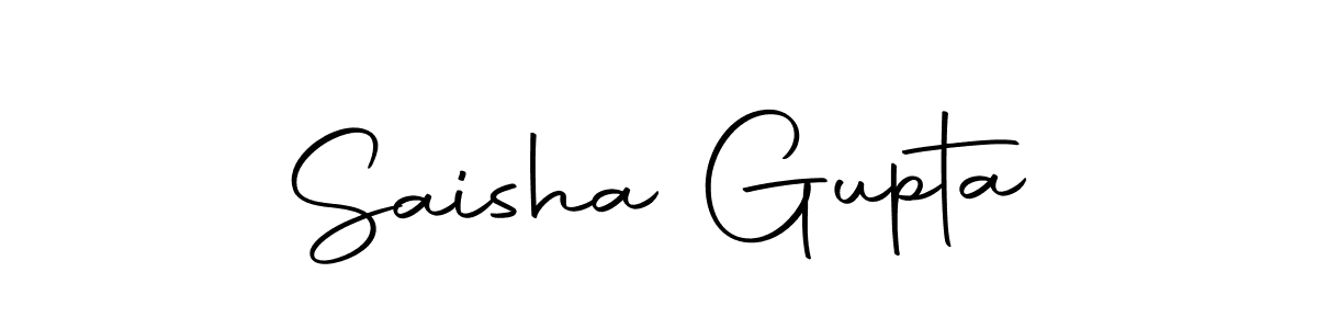 How to make Saisha Gupta signature? Autography-DOLnW is a professional autograph style. Create handwritten signature for Saisha Gupta name. Saisha Gupta signature style 10 images and pictures png