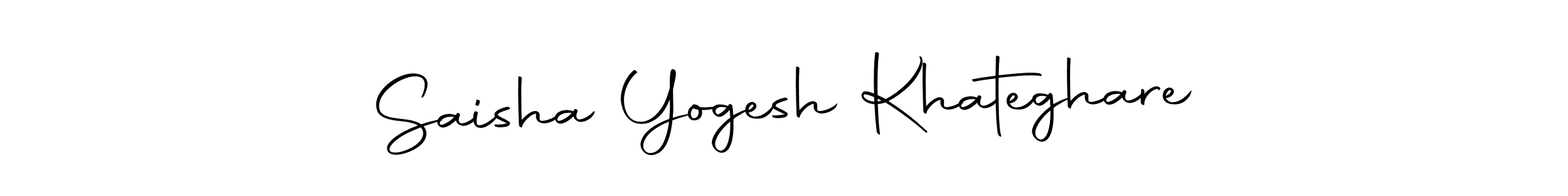 How to make Saisha Yogesh Khateghare signature? Autography-DOLnW is a professional autograph style. Create handwritten signature for Saisha Yogesh Khateghare name. Saisha Yogesh Khateghare signature style 10 images and pictures png