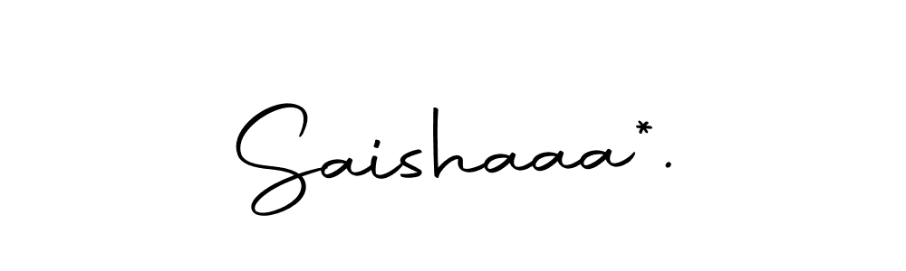 How to make Saishaaa*. name signature. Use Autography-DOLnW style for creating short signs online. This is the latest handwritten sign. Saishaaa*. signature style 10 images and pictures png