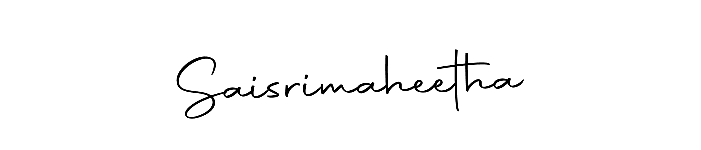 Make a beautiful signature design for name Saisrimaheetha. With this signature (Autography-DOLnW) style, you can create a handwritten signature for free. Saisrimaheetha signature style 10 images and pictures png