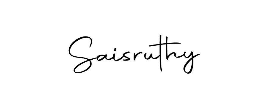 You should practise on your own different ways (Autography-DOLnW) to write your name (Saisruthy) in signature. don't let someone else do it for you. Saisruthy signature style 10 images and pictures png