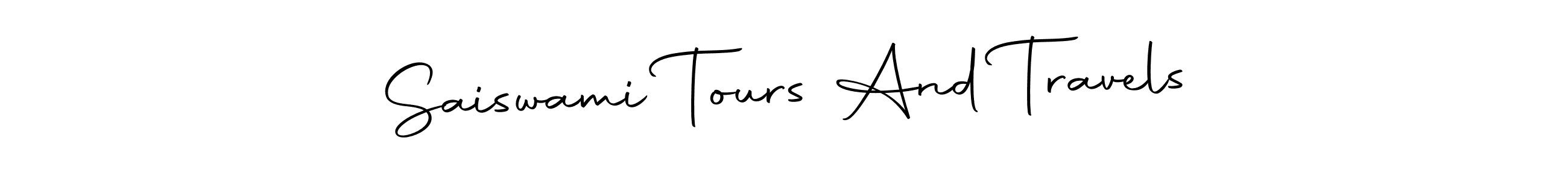 Make a beautiful signature design for name Saiswami Tours And Travels. Use this online signature maker to create a handwritten signature for free. Saiswami Tours And Travels signature style 10 images and pictures png