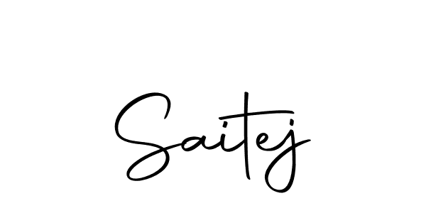 Create a beautiful signature design for name Saitej. With this signature (Autography-DOLnW) fonts, you can make a handwritten signature for free. Saitej signature style 10 images and pictures png