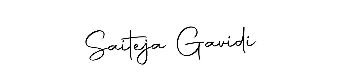 Create a beautiful signature design for name Saiteja Gavidi. With this signature (Autography-DOLnW) fonts, you can make a handwritten signature for free. Saiteja Gavidi signature style 10 images and pictures png